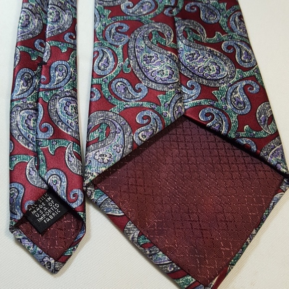 CHRISTIAN DIOR MONSIEUR SILK CLASSIC PAISLEY TIE - Picture 5 of 5